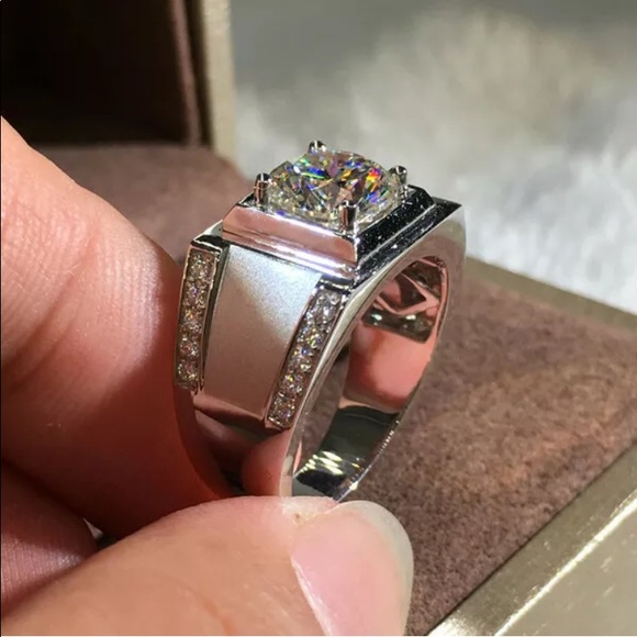 NEW* Men’s 925 Silver Wedding Band - Picture 4 of 5